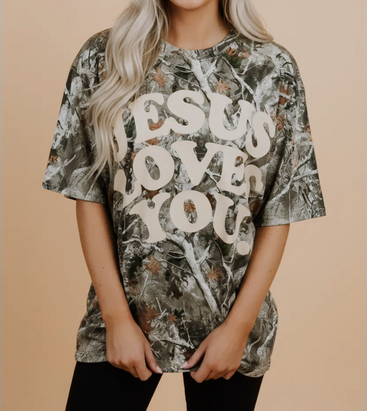 Jesus Loves You Camo Tee