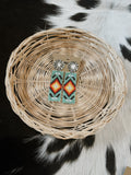 Beaded Aztec Earrings