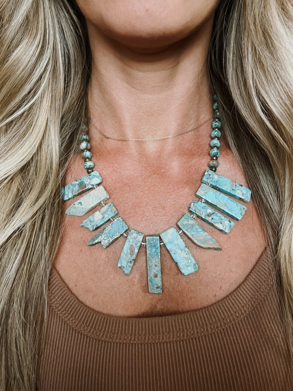 Beaded Turquoise Necklace