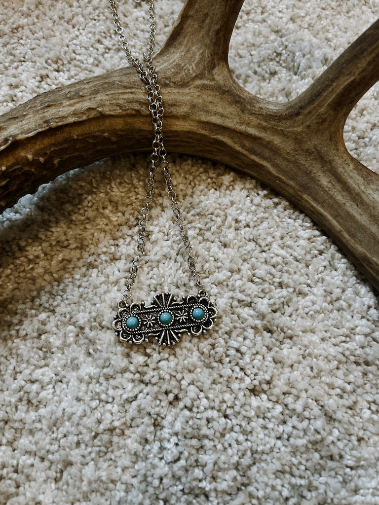 The Turquoise Trail Bar Necklace