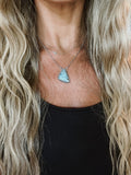 Dainty Turquoise Necklace - Triangle